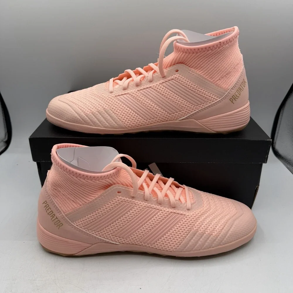 Adidas Predator Tango 18.3 Indoor Soccer Cleats Mens 9.5 Pink/Brown Shoes DB2127